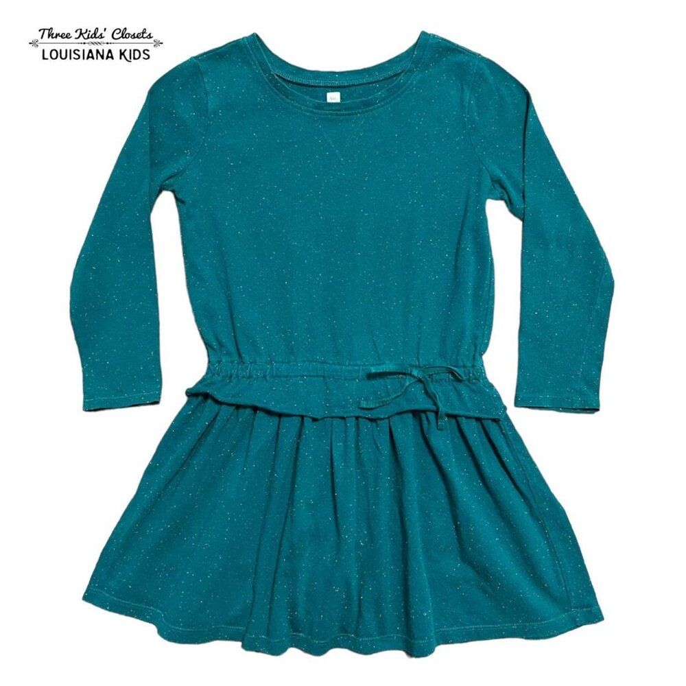 Tea Collection Sz 6 Ayr Adventure Teal Confetti Dress